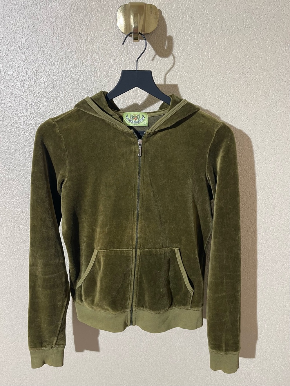90s Juicy Couture Green Velour
Hooded Jacket